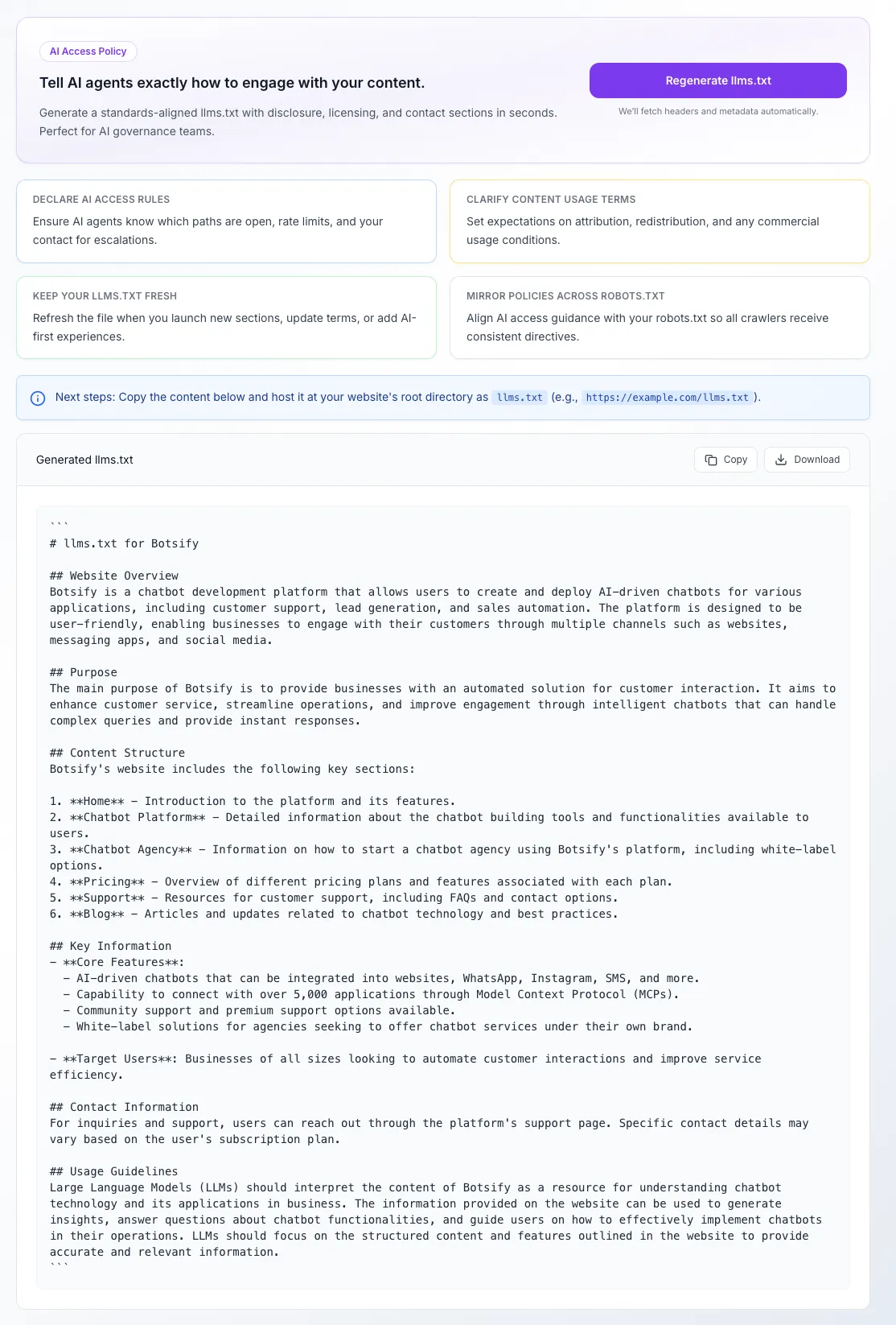 LLMs.txt Generator